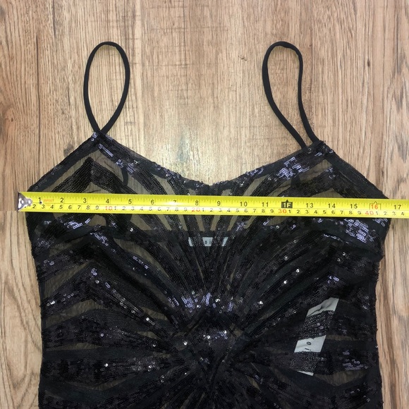 NEW!!! Black Sequin & Sheer Sleeveless Dress 💃🏾 - Picture 10 of 14